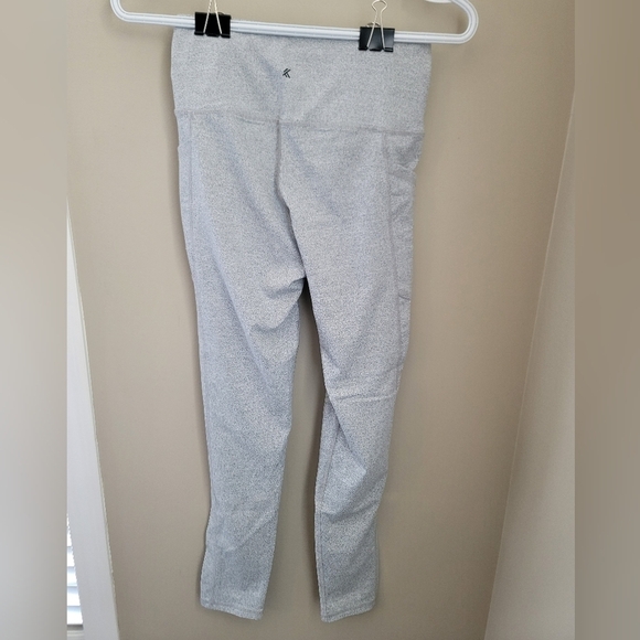 Leggings Ladies Kyodan Light Grey Yoga Athletic Pant Leggings Sz Small NEW #714 - Picture 5 of 10